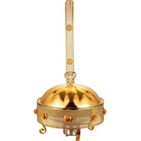 Luxuriöses Restaurant-Buffet Gold Edelstahl 201 6L/8L Kapazität Alkoholbetriebenes Speisenwärmer-Set Wärme- und Aufbewahrungsausrüstung RRR