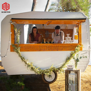 Remorque de nourriture Vintage de <span class=keywords><strong>Bar</strong></span> Mobile chariot de Hot-Dog chariot de bonbons camion de Tacos remorque de nourriture chariot de crème glacée entièrement équipé - Product Image 2