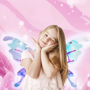 Fille Jouets Électrique Fée Ailes D'ange Sparkling Glowing Butterfly Wings avec Lumières Alas De Mariposa Moving - Product Image 6
