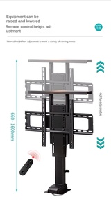 <span class=keywords><strong>Support</strong></span> de télévision motorisé Sanwei 32 80 pouces <span class=keywords><strong>avec</strong></span> télécommande, base de levage verticale en acier pour meuble dissimulé, certifié CE - Product Image 3