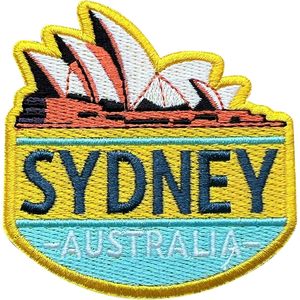 Parche Bordado de la Ópera de Sídney de 3 Pulgadas, Termoadhesivo o para Coser, Aplique de Viaje, Parche de Recuerdo de Australia - Product Image 1