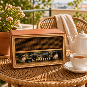 <span class=keywords><strong>Radio</strong></span> Portátil OEM CE de Fábrica, Diseño Retro en Caja de Madera, FM AM SW 3 Bandas, BT, USB, TF, AUX, Control Remoto, Recargable, Molde Privado, Venta al Por Mayor - Product Image 3