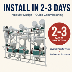 Unité complète <span class=keywords><strong>de</strong></span> traitement <span class=keywords><strong>de</strong></span> la <span class=keywords><strong>farine</strong></span> <span class=keywords><strong>avec</strong></span> machine d'emballage automatique, adaptée aux usines <span class=keywords><strong>de</strong></span> taille moyenne - Product Image 3
