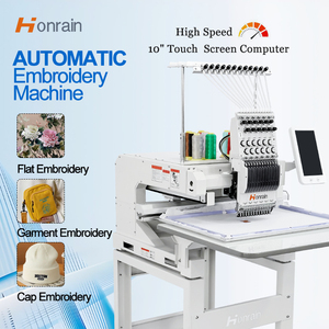 Machine à broder numérique informatisée, 1200 tr/min, haute vitesse, 1 tête, machine à broder plate avec une zone de broderie de 600*400 mm - Product Image 1