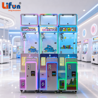 LIFUN Super Mega Mini Machine à griffes personnalisable avec éclairage LED, distributeur de prix, prise universelle pour divertissement familial