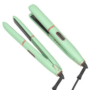 Portable professionnel <span class=keywords><strong>2</strong></span>-en-1 sèche-cheveux lisseur séchage rapide ion négatif fer plat fonction curling électrique pour le ménage - Product Image 2
