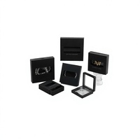 Boîte de présentation flottante 3D personnalisée avec logo, avec enveloppe en papier et suspension en film PE, pour bijoux (bague, bracelet, médaille) - Vente en gros