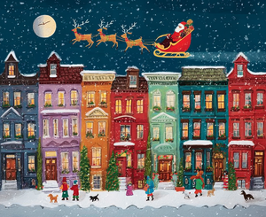 CHENISTORY Kit Pittura Fai da Te di Natale con Numeri, Pittura Acrilica su Tela con Numeri, Illustrazione Artistica da Parete per Regalo Fai da Te - Product Image 3