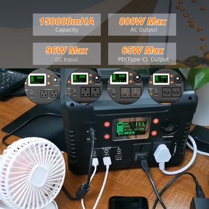 Stazione di Energia Solare Portatile 600W per Campeggio all'Aperto Onda Sinusoidale Pura Batteria agli Ioni di Litio 150000mAh Stoccaggio Mobile Facile EL600 - Product Image 2