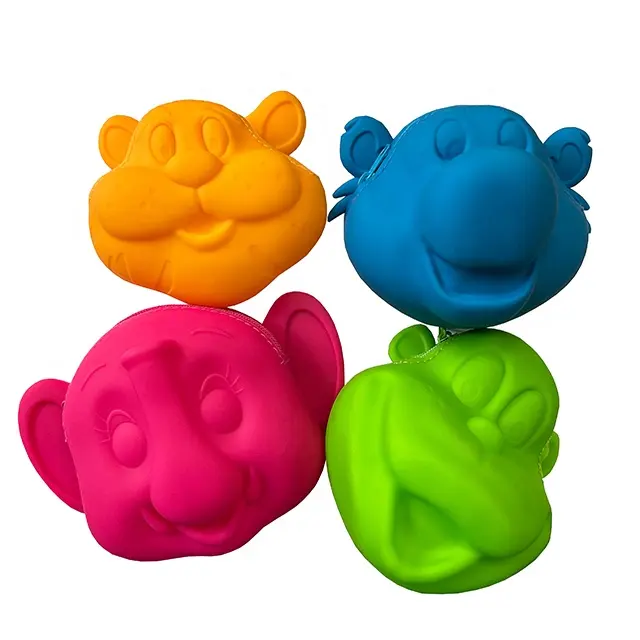 Confine fabbrica 3D cartone animato animale portafoglio in Silicone per bambini Mini borsa regalo da appendere chiusura a cerniera portatile impermeabile