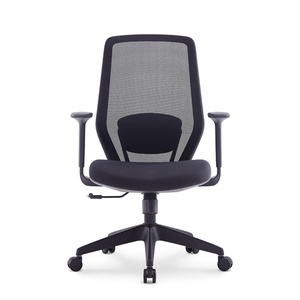 Modern Furniture Design Mid-back Mesh Normal Chair <b>Cheap</b> Comfortable Swivel Staff Office Chair - Product Image 2