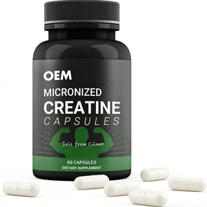 Cápsulas de Creatina Monohidrato Micronizada OEM/ODM, Aptas para Dieta Keto, Suplemento para Gimnasio, Cápsulas de Creatina para Antes del Entrenamiento y Apoyo Muscular - Product Image 3
