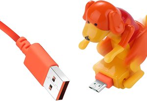 Funny Creative Cute Humping Moving Spotty Dog Toy Smartphone Cable <span class=keywords><strong>Cargador</strong></span> rápido Datos para Smartphone - Product Image 3