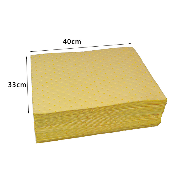 SYSBEL Max Absorbency 16 Gal Light-weight Industrial Chemical Absorbent Cotton Pads Universal Chemical Absorbent Boom