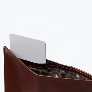 יוקרה מלא תבואה עור slim bofild כסף ארנק עם כיס אחורי rfid חסימת עבור גברים - Product Image 4