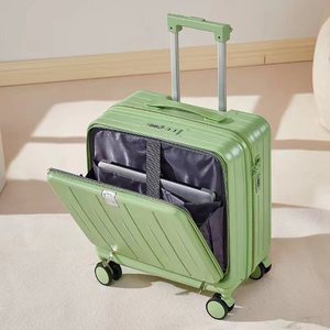 Maleta de carcasa dura de 18 pulgadas con portavasos, Maleta multifuncional para estudiantes femeninas, nueva maleta con carro de embarque, maleta para hombre - Product Image 5