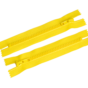 Fermeture éclair de qualité supérieure couramment utilisée 5 #   Fermetures éclair en plastique jaunes <span class=keywords><strong>Vislon</strong></span> à extrémité fermée - Product Image 3