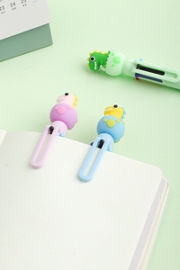 Cute Colorful Dinosaurs 6 <b>Colors</b> Ball <b>Pen</b> <b>Multi</b> <b>Color</b> Ball <b>Pen</b> with Soft Silicone Cute Animal Ballpoint <b>Pen</b> Stationery - Product Image 3