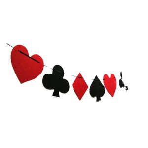 Banderines de fieltro transfronterizos, cintas en forma de corazón, guirnaldas de fieltro para el Día de San Valentín, cartas de juego, set de corazones con letras - Product Image 5