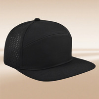 Gorro de Secado Rápido Impermeable Estilo Xiaoxiang de 6 Paneles con Visera Plana, Logotipo Personalizado, Gorra Deportiva de Verano Transpirable con Protección Solar para Hombre