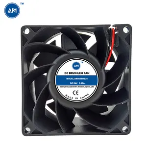 24v dc fan su geçirmez Ip68 80mm 8038 Dc 24v fırçasız Fan