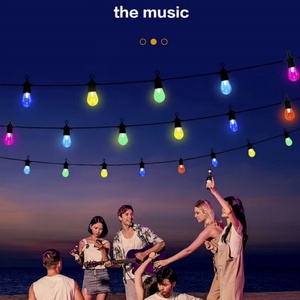 Christmas New Arrive LED Festoon <b>String</b> <b>Lights</b> Remote Control Multi Color Patio LED <b>String</b> <b>Lights</b> for Garden - Product Image 6