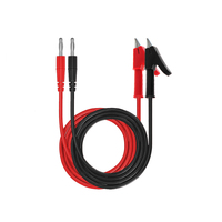 JIALUN 4mm Banana Plug to Alligator Clip Multimeter Test Lead Cable Red Black Power Test Wire