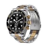 Moda Lujo Bt Llamando Hombres Metal Smartwatch Acero inoxidable Pantalla redonda Aw12 Reloj inteligente
