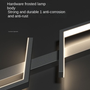 Lampes murales LED au design nordique moderne, télécommande tactile, culot d'ampoule B22, garantie 10 ans - Lumière blanc chaud pour chambre à coucher, bureau à domicile - Product Image 3