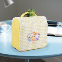 Prix direct usine – Trousse de toilette personnalisée style anime avec poignée souple, pochette de rangement de maquillage de voyage écologique
