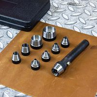 Grand ensemble d'outils de poinçon creux interchangeables, 10 pièces, fabricant de joints, ensemble de poinçons de joints robustes