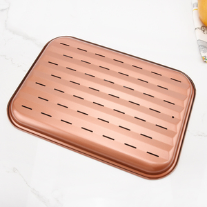<span class=keywords><strong>Bandeja</strong></span> rectangular antiadherente de acero al carbono, parrilla para <span class=keywords><strong>barbacoa</strong></span>, 34cm, color negro - Product Image 6