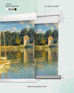 Persianas enrollables <span class=keywords><strong>de</strong></span> pintura al óleo impresas abstractas <span class=keywords><strong>de</strong></span> Arte <span class=keywords><strong>de</strong></span> pared grande personalizadas, persianas eléctricas para ventana y decoración del hogar - Product Image 2