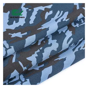 T/C 8020 kain tenun katun/poliester kamuflase MVD Rusia dicetak untuk celana seragam