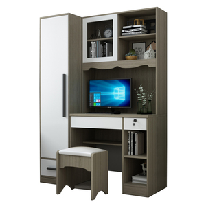 YuanChang moderno <span class=keywords><strong>armadio</strong></span> portatile con tavolo da Computer <span class=keywords><strong>per</strong></span> piccole camere da letto o salotti MDF porta materiale - Product Image 1
