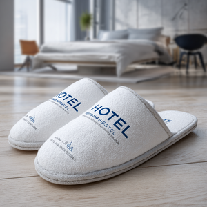 Zapatillas Premium para invitados de hotel, logotipo personalizado de marca, materiales ecológicos, descuentos a granel - Product Image 3