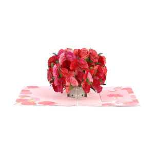 การ์ดอวยพรวันเกิดแบบป๊อปอัพ 3 มิติ ลายดอกไม้ช่อของขวัญสำหรับคุณแม่ พิมพ์ลาย UV ปั๊มทอง งานฝีมือกระดาษ ขายดี เหมาะสำหรับผู้หญิง ทำเองได้ ใช้ในธุรกิจ - Product Image 5