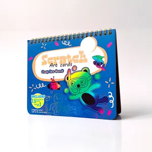 Crazy Sea World libro mágico para colorear con agua, libro de actividades para pintar con los dedos, tarjeta de arte para niños, tarjeta de pintura para niños