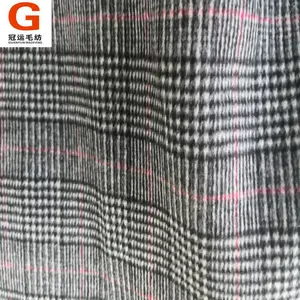 Nova moda clássico escocês plaid padrão de tecido de lã tweed