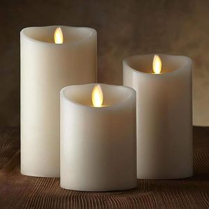 <span class=keywords><strong>Candela</strong></span> a LED da Esterno con Fiamma Oscillante, Telecomando, Alimentazione a Batteria, Effetto Sfarfallio Simulato per Natale e Casa - Product Image 1