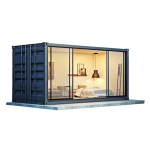 Easily Installing flat pack container house steel structure modular