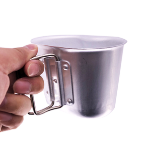 แก้วอลูมิเนียม DFM1104 ขนาด 600 มล. สำหรับตั้งแคมป์และกิจกรรมกลางแจ้ง พร้อมหูจับแบบผีเสื้อ ใช้ร่วมกับขวดน้ำพลาสติกขนาด 0.8 ลิตร และ 1 ลิตร - Product Image 4