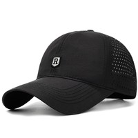 Nouvelle Casquette de Baseball Style R pour l'été, Panneau Arrière Perforé, Broderie Pare-Soleil ; Casquette Décontractée Tendance et Ajustable