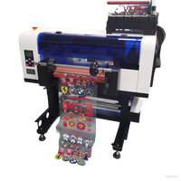 Nueva Impresora UV DTF con Cabezal de Impresión Daul XP600 y Cabezal de Impresión Epson, Impresora Automática Todo en Uno A3+ de Escritorio para Calcomanías con Laminador