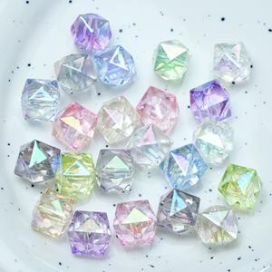 Cuentas Cuadradas Transparentes de 12 mm de Moda al por Mayor, Material de Abalorios Hechos a Mano, Cuentas Sueltas de Acrílico - Product Image 3