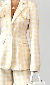 Elegante Completo Casual Primaverile da <span class=keywords><strong>Donna</strong></span> di Alta Gamma - Giacca e <span class=keywords><strong>Pantaloni</strong></span> a Gamba Dritta - Product Image 2