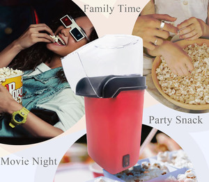 Wholesale New Tabletop Portable Hot Air <b>Popcorn</b> Maker Mini Stainless Steel Quick-Heat Technology Household & Car Use - Product Image 5