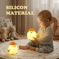 Lampes de nuit, lampe de chevet, lampe pour bébé, USB, LED, mignonne, rechargeable, portable, à intensité variable, lampe de table pour enfants, mini lampe en silicone, animal, cadeau, chambre à coucher