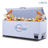 Congélateur horizontal commercial ultra-basse température 1000L pour stockage de thon et fruits de mer