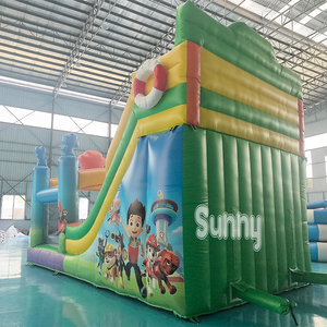 Château gonflable combiné avec toboggan sur le thème des chiens de dessin animé, qualité commerciale, personnalisable, pour enfants, à vendre - Product Image 5